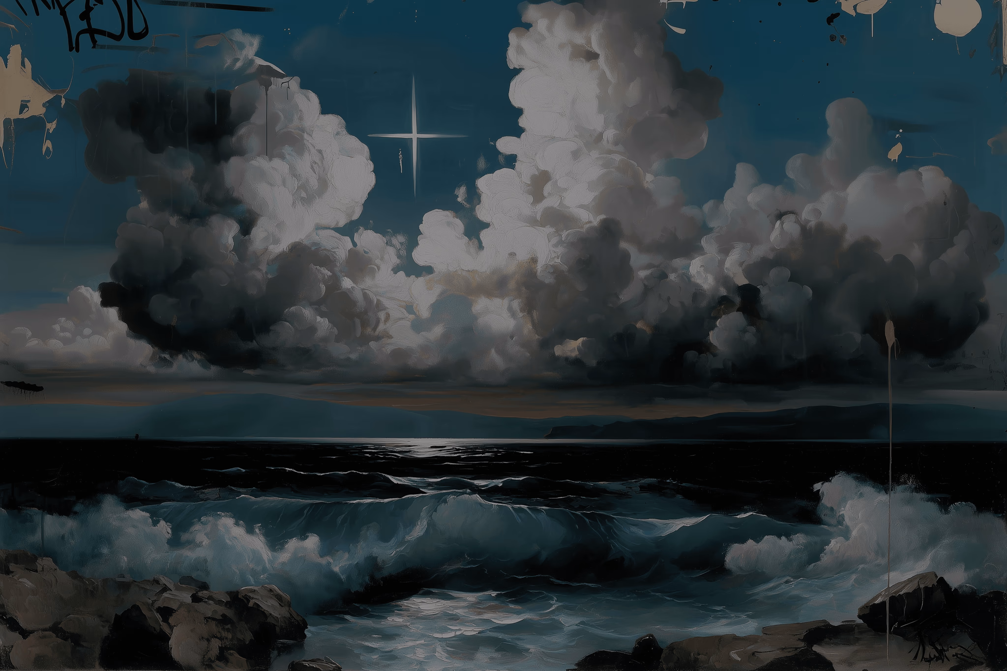 Cloudscape painterly artwork